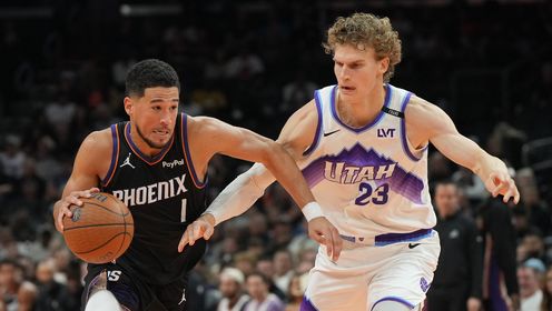 NBA杯-太阳击败爵士 布克36+9 阿伦14+7 马尔卡宁33分